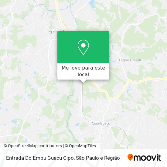 Entrada Do Embu Guacu Cipo mapa