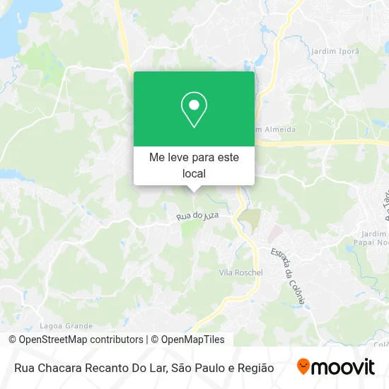 Rua Chacara Recanto Do Lar mapa