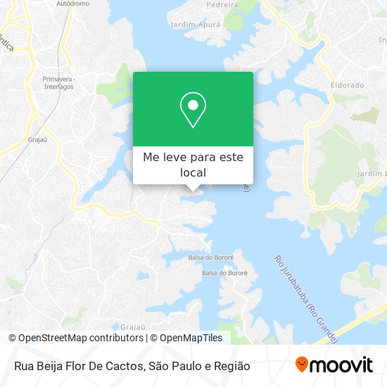 Rua Beija Flor De Cactos mapa