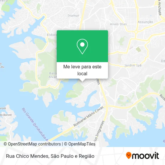Rua Chico Mendes mapa