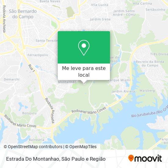 Estrada Do Montanhao mapa