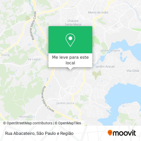 Rua Abacateiro mapa