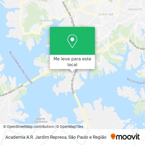 Academia A.R. Jardim Represa mapa