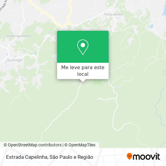 Estrada Capelinha mapa