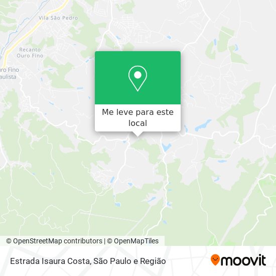 Estrada Isaura Costa mapa