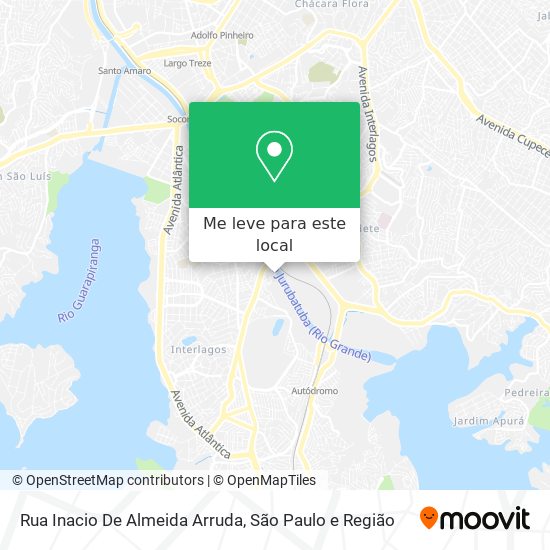 Rua Inacio De Almeida Arruda mapa