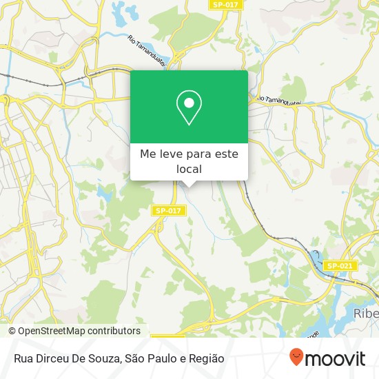 Rua Dirceu De Souza mapa