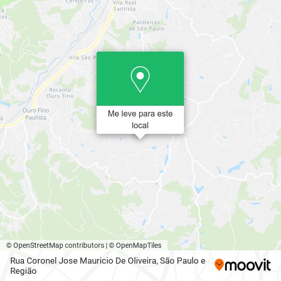 Rua Coronel Jose Mauricio De Oliveira mapa