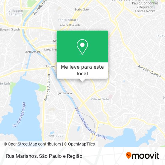 Rua Marianos mapa