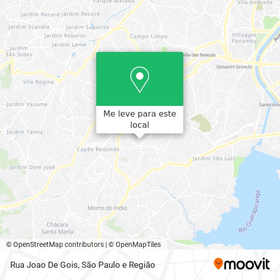 Rua Joao De Gois mapa