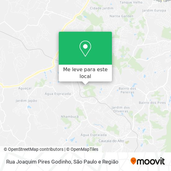 Rua Joaquim Pires Godinho mapa