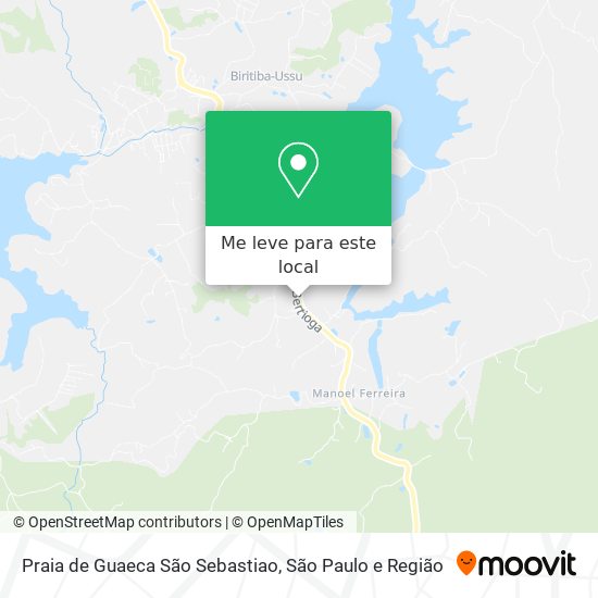 Praia de Guaeca São Sebastiao mapa