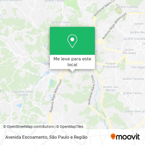 Avenida Escoamento mapa