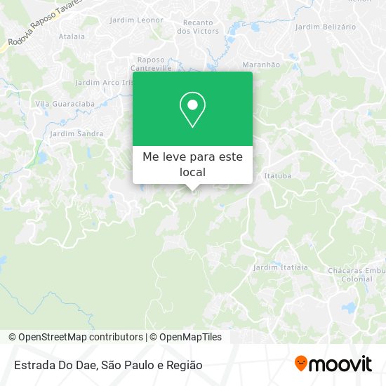 Estrada Do Dae mapa
