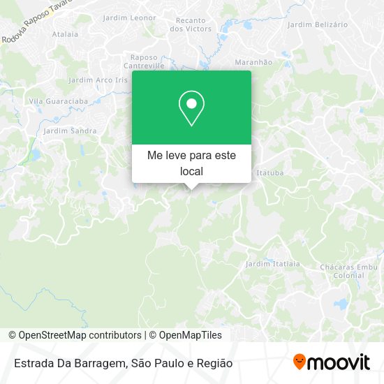 Estrada Da Barragem mapa