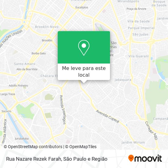 Rua Nazare Rezek Farah mapa