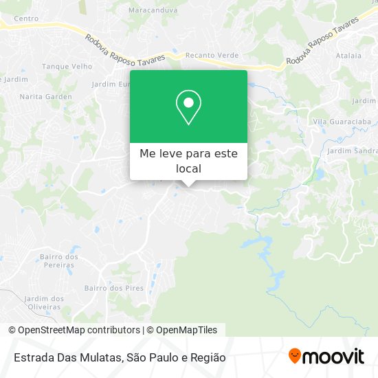 Estrada Das Mulatas mapa