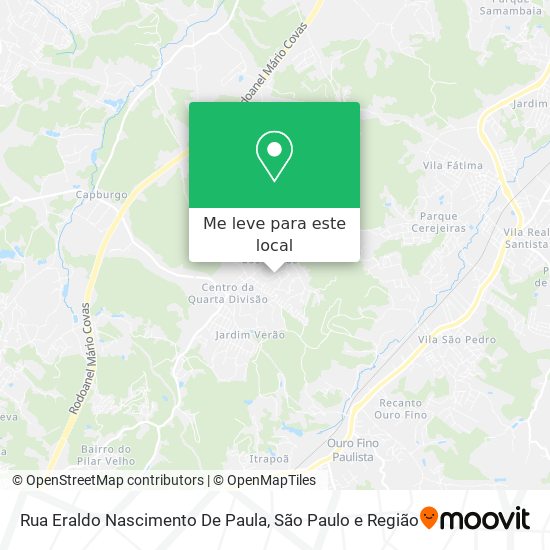 Rua Eraldo Nascimento De Paula mapa