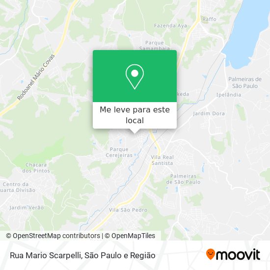 Rua Mario Scarpelli mapa