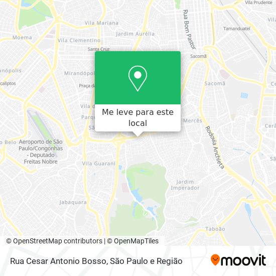 Rua Cesar Antonio Bosso mapa