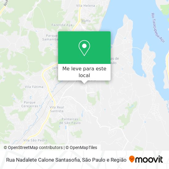 Rua Nadalete Calone Santasofia mapa