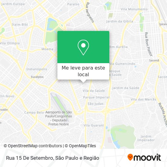 Rua 15 De Setembro mapa