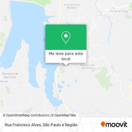 Rua Francisco Alves mapa