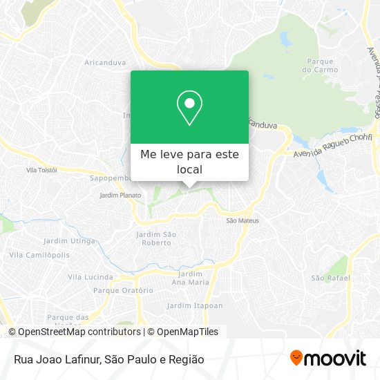 Rua Joao Lafinur mapa