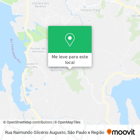 Rua Raimundo Glicério Augusto mapa