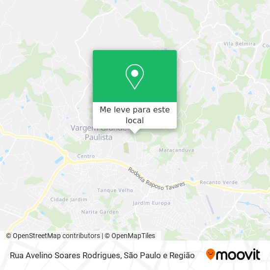 Rua Avelino Soares Rodrigues mapa