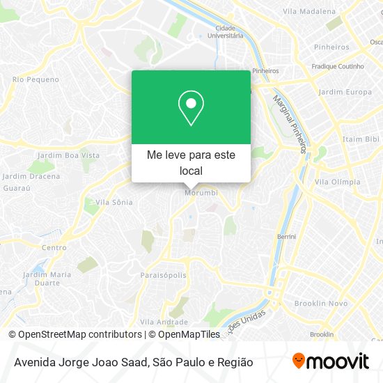 Avenida Jorge Joao Saad mapa