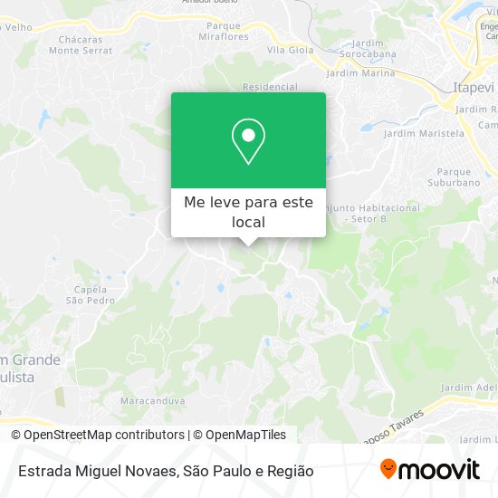 Estrada Miguel Novaes mapa