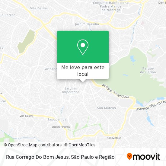 Rua Corrego Do Bom Jesus mapa