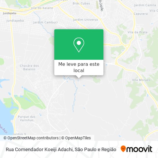 Rua Comendador Koeiji Adachi mapa