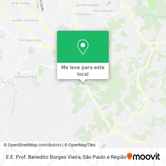 E.E. Prof. Benedito Borges Vieira mapa