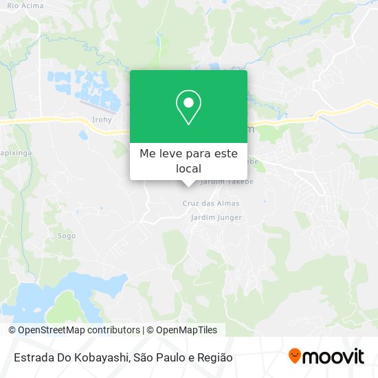 Estrada Do Kobayashi mapa