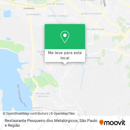 Restaurante Pesqueiro dos Metalúrgicos mapa