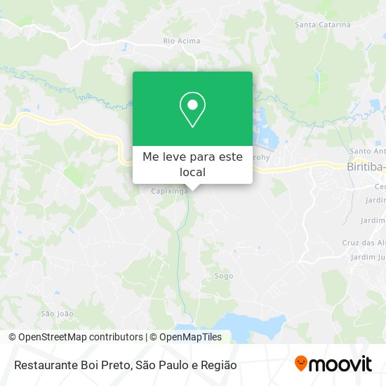 Restaurante Boi Preto mapa