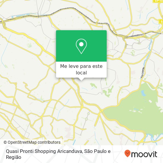 Quasi Pronti Shopping Aricanduva mapa