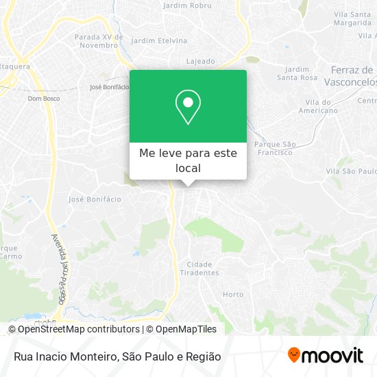 Rua Inacio Monteiro mapa