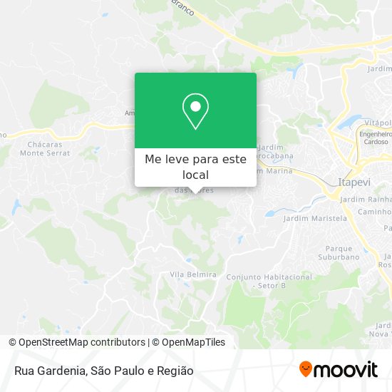 Rua Gardenia mapa