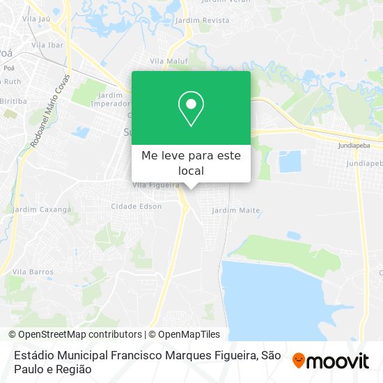 Estádio Municipal Francisco Marques Figueira mapa