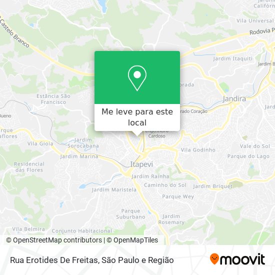 Rua Erotides De Freitas mapa