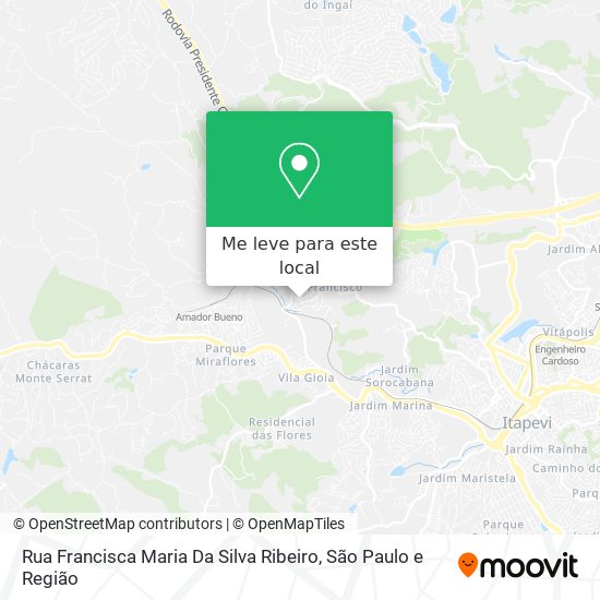 Rua Francisca Maria Da Silva Ribeiro mapa