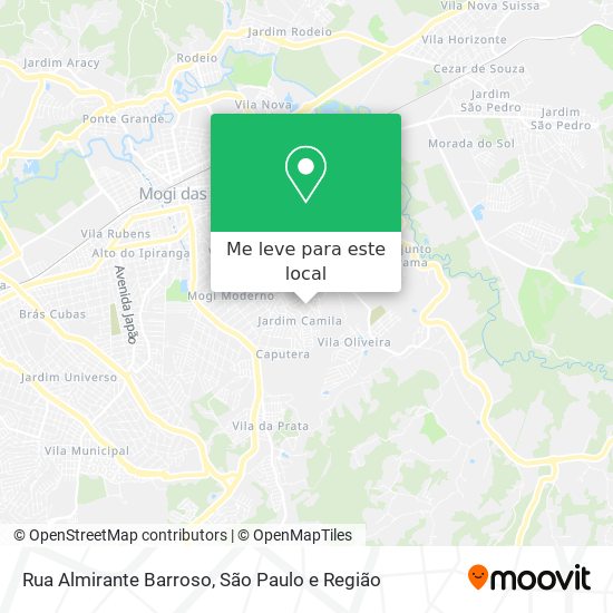 Rua Almirante Barroso mapa