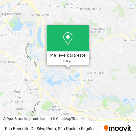 Rua Benedito Da Silva Pinto mapa