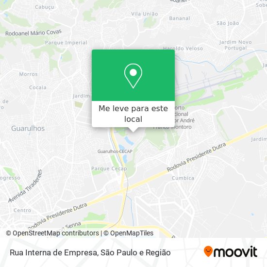 Rua Interna de Empresa mapa