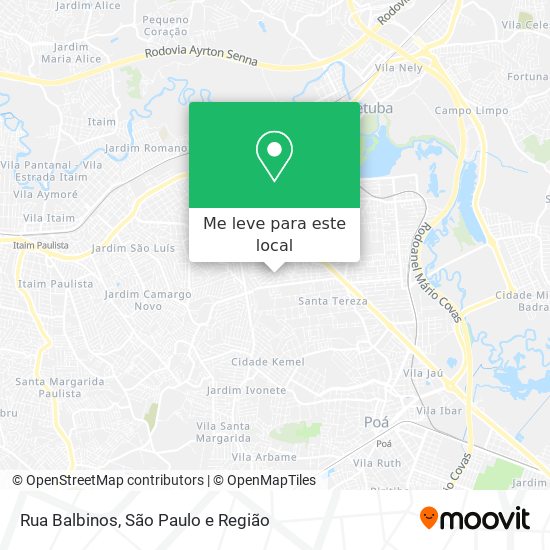 Rua Balbinos mapa