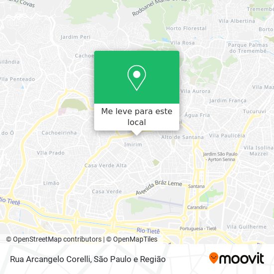 Rua Arcangelo Corelli mapa