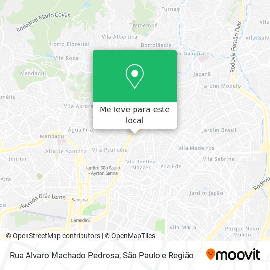 Rua Alvaro Machado Pedrosa mapa